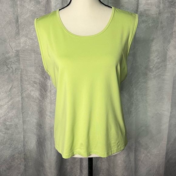 Champion Lime Green Sleeveless Tank Top - XL - Picture 2 of 9